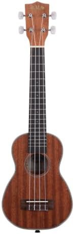 Glossy mahogany long neck soprano