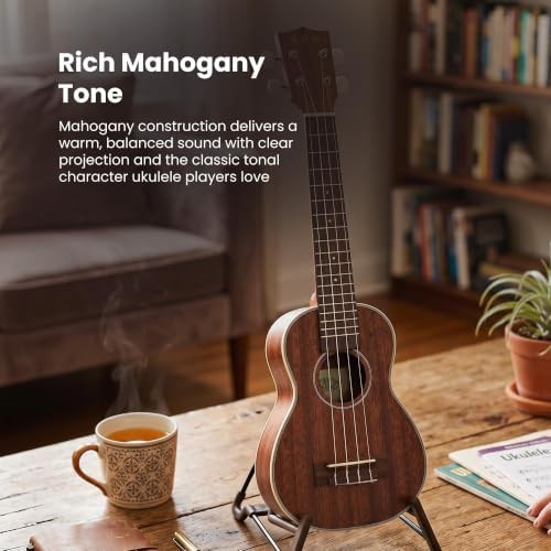 Glossy mahogany long neck soprano — photo 5