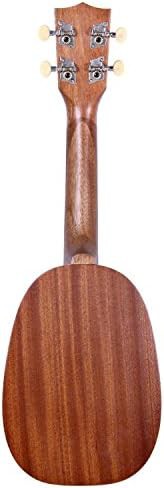 Satin mahogany pineapple soprano ukulele — photo 3