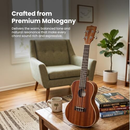 Acoustic electric satin concert ukulele — photo 5