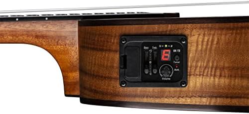 High tide koa concert acoustic electric ukulele — photo 3