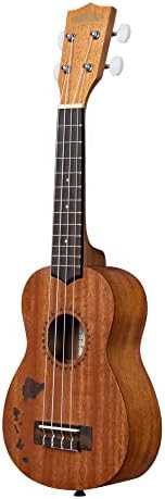 Satin mahogany soprano ukulele with etching — photo 4