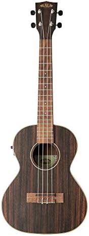 Ebony wood tenor acoustic electric ukulele — photo 3