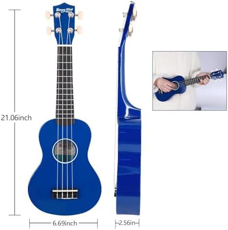 Blue Soprano Basswood Ukulele for Beginners — photo 3