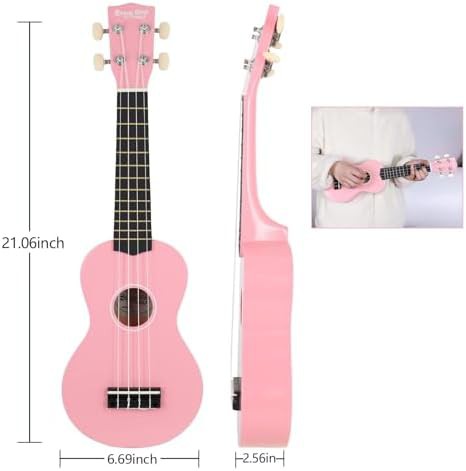 Pink Basswood 21 in Soprano Ukulele — photo 3