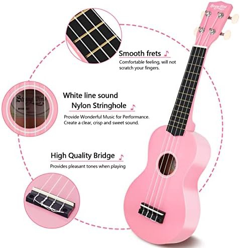Pink Basswood 21 in Soprano Ukulele — photo 4
