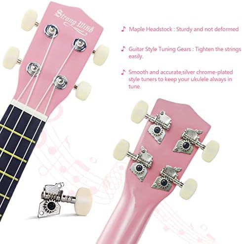 Pink Basswood 21 in Soprano Ukulele — photo 5