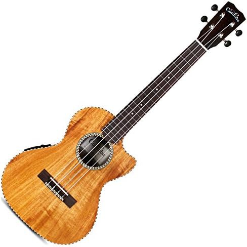 Cutaway Electric Tenor Ukulele Acacia Satin