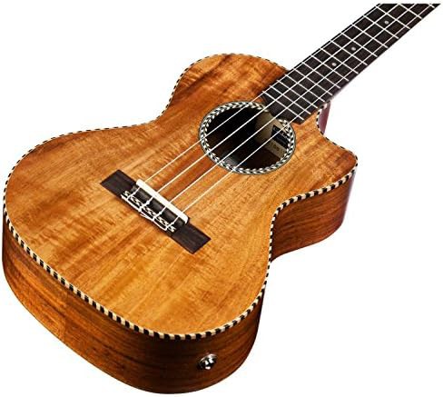Cutaway Electric Tenor Ukulele Acacia Satin — photo 4