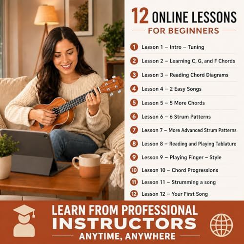 Ranch 23 inch concert ukulele sapele starter kit — photo 4