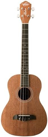 Natural mahogany baritone ukulele