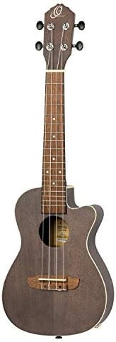 Concert Acoustic Electric Ukulele in Black — photo 3
