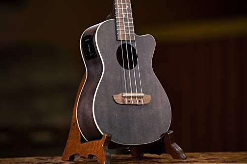 Concert Acoustic Electric Ukulele in Black — photo 4