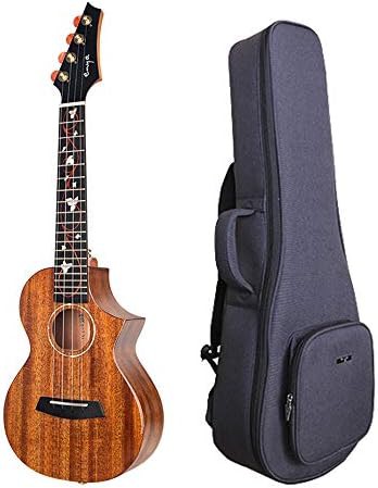 Gloss mahogany cutaway tenor ukulele