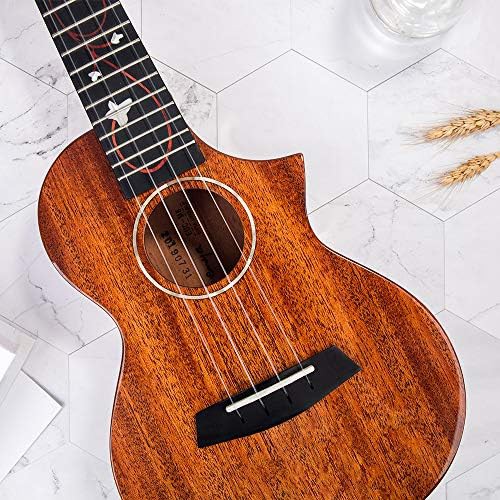 Gloss mahogany cutaway tenor ukulele — photo 5