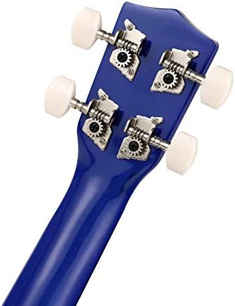 Dark blue wood soprano ukulele 21 in — photo 5
