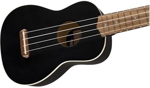 Venice soprano ukulele in black — photo 4