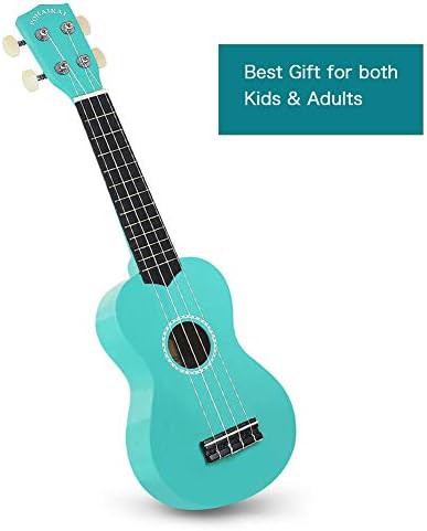 Blue glossy soprano ukulele 21 in — photo 4