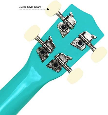 Blue glossy soprano ukulele 21 in — photo 5