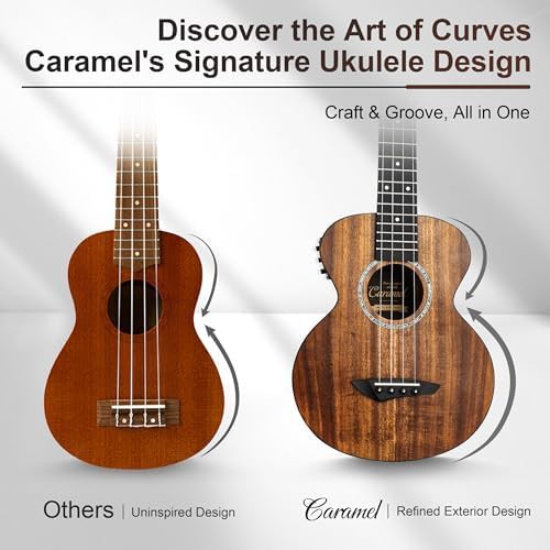 Solid acacia natural tenor electric ukulele — photo 4
