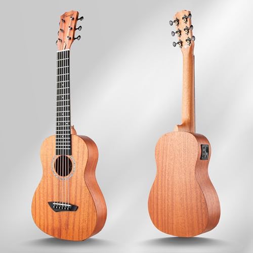Solid mahogany six string electric guitalele — photo 5