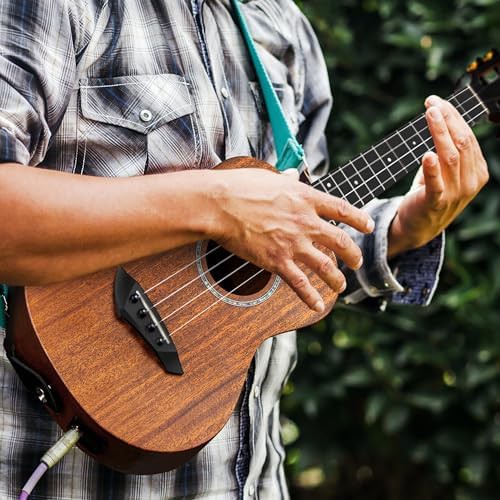 Solid mahogany tenor electric ukulele — photo 5