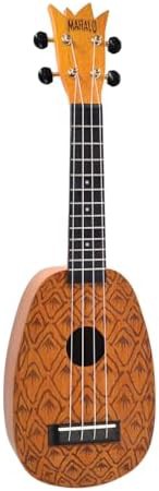Artist elite soprano ukulele pineapple laser engraved