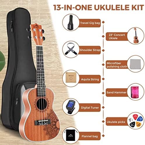Sapele beginner concert ukulele package — photo 3