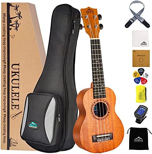Mahogany glossy soprano beginner ukulele