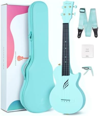 Blue carbon fiber concert travel ukulele
