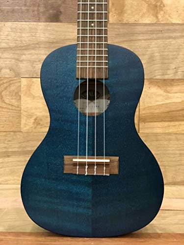 Blue satin exotic mahogany concert ukulele