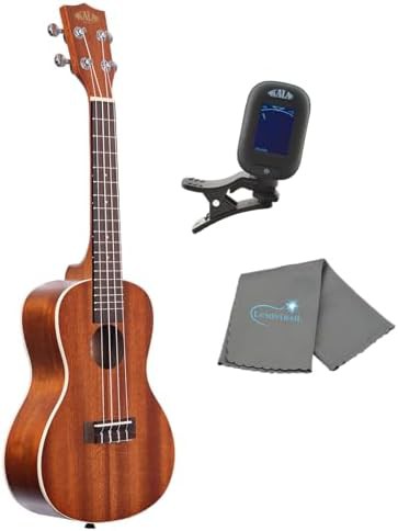 Satin concert ukulele starter bundle kit