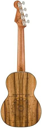 Turquoise walnut fingerboard tenor ukulele — photo 4