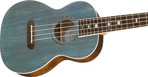 Turquoise walnut fingerboard tenor ukulele — photo 5