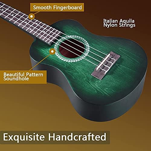 Dark Hunter Green Concert Ukulele — photo 5