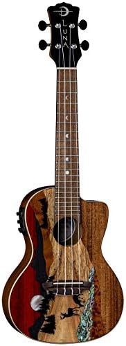Vista deer concert acoustic electric ukulele