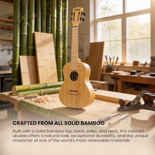 Natural bamboo concert ukulele — photo 5