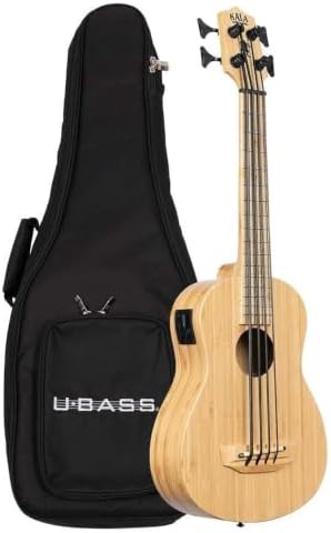 Bamboo fretted acoustic electric u bass