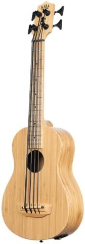 Bamboo fretted acoustic electric u bass — photo 4