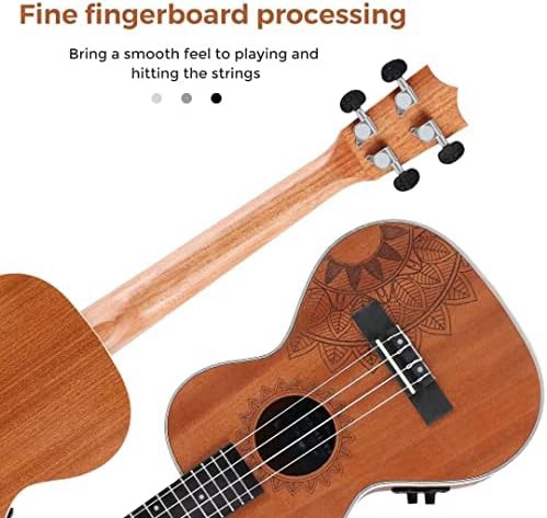 Sapele electric tenor ukulele with eq — photo 5