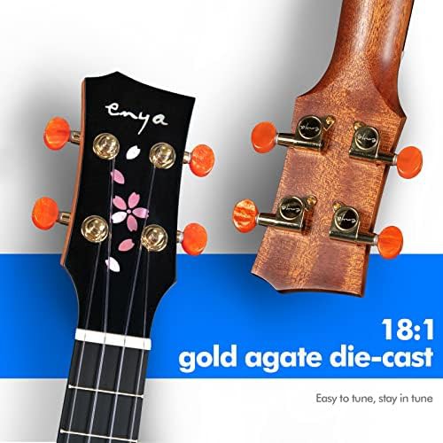 Natural solid mahogany body concert ukulele — photo 3