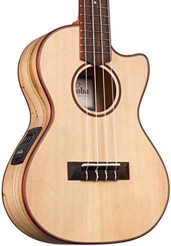 Spruce Top Electric Tenor Ukulele Red — photo 4