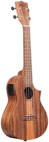 Teak tri top concert acoustic electric ukulele — photo 4