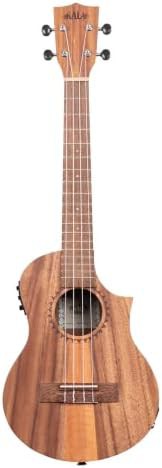 Teak tri top tenor cutaway ukulele