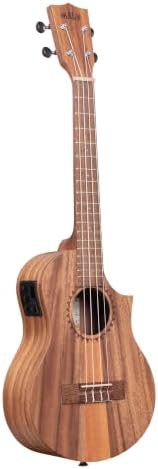 Teak tri top tenor cutaway ukulele — photo 3