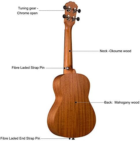 Concert mahogany ukulele kit natural matt — photo 4