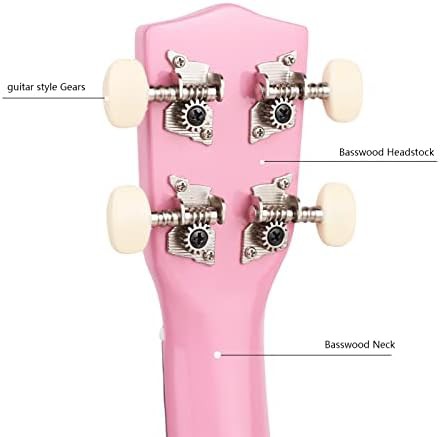 Pink Soprano Beginner Wood Ukulele — photo 3