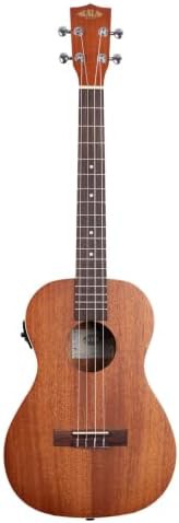 Acoustic electric satin baritone ukulele
