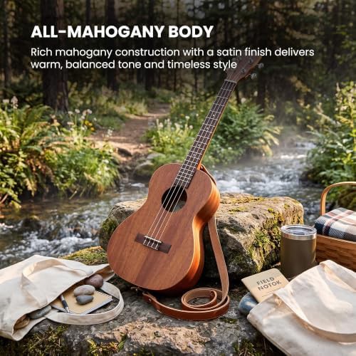 Acoustic electric satin baritone ukulele — photo 5