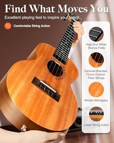 Red mahogany concert ukulele starter kit — photo 5